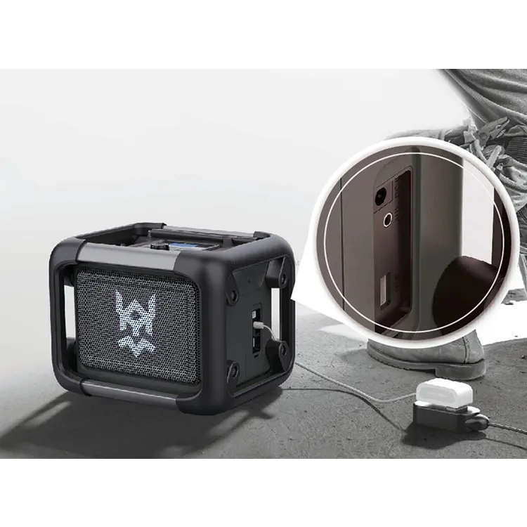 Coluna de Obra Portátil DRAKKAR 20V 40W Bluetooth 5.0