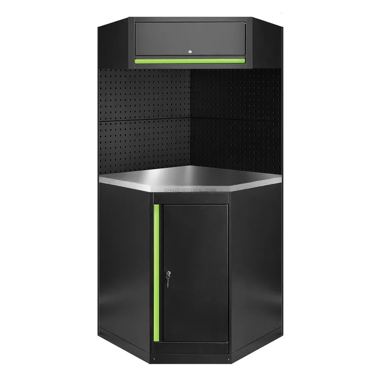 Conjunto de Mobiliário Modular JBM 11 Peças Inox e Aço 800x800x1950mm Conjunto de Mobiliário Modular JBM 11 Peças Inox e Aço 800x800x1950mm