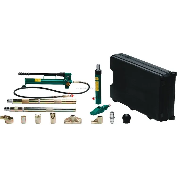 Conjunto Hidráulico para Reparação de Carroçaria COMPAC 10T 15 Peças Conjunto Hidráulico para Reparação de Carroçaria COMPAC 10T 15 Peças