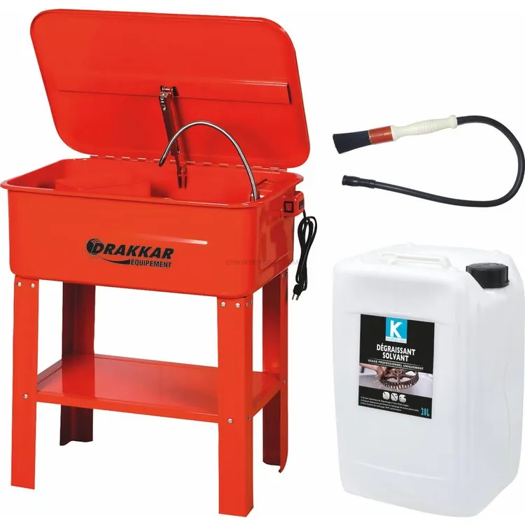 Conjunto Lava-Peças DRAKKAR 75L 230V com 40L Solvente e Pincel Conjunto Lava-Peças DRAKKAR 75L 230V com 40L Solvente e Pincel
