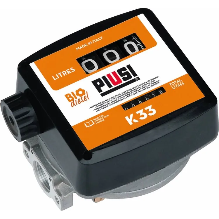 Contador Mecânico de Gasóleo e Biodiesel B100 PIUSI 3 Dígitos 1" F Contador Mecânico de Gasóleo e Biodiesel B100 PIUSI 3 Dígitos 1" F