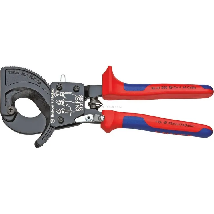 Corta-Cabos de Roquete KNIPEX 250mm Ø32mm Corta-Cabos de Roquete KNIPEX 250mm Ø32mm