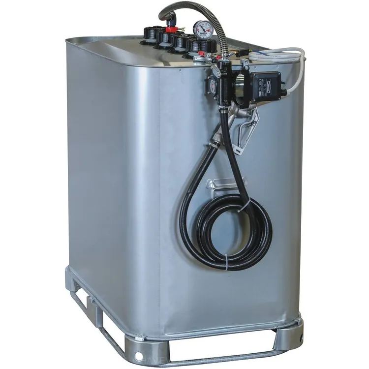 Depósito de Gasóleo Galvanizado PIUSI 700L Parede Dupla com Kit de Bomba 12V 56 l/min Depósito de Gasóleo Galvanizado PIUSI 700L Parede Dupla com Kit de Bomba 12V 56 l/min