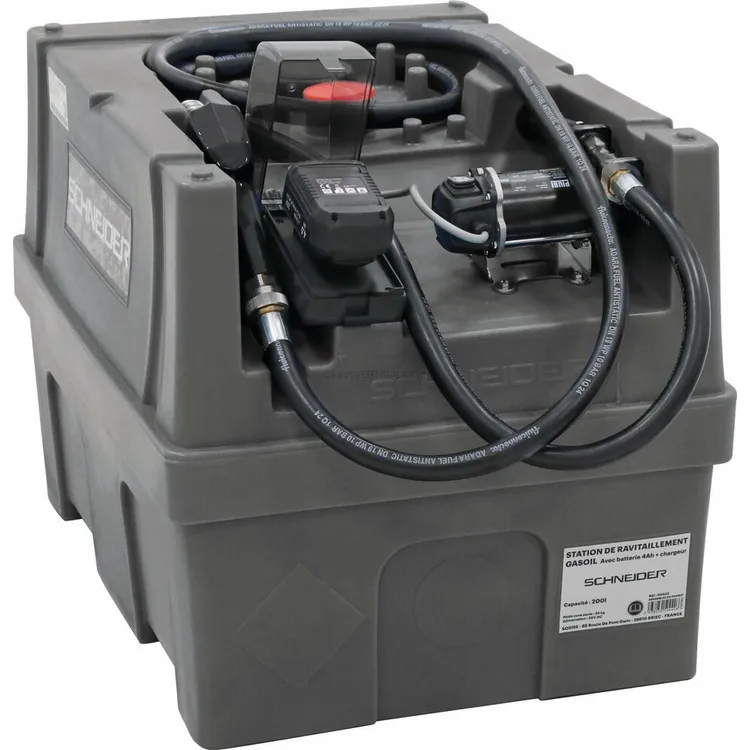 Depósito Móvel de Gasóleo SCHNEIDER 200L 20V 50L/min 4Ah Depósito Móvel de Gasóleo SCHNEIDER 200L 20V 50L/min 4Ah