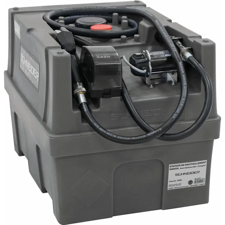 Depósito Móvel de Gasóleo SCHNEIDER 200L 20V 50L/min 4Ah