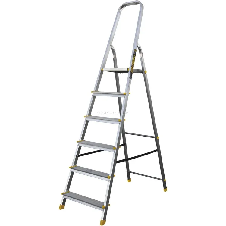Escadote Profissional STILKER 6 Degraus 150kg
