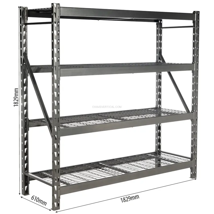 Estante de Oficina STILKER 4 Prateleiras 2000kg 1829x1829x610mm