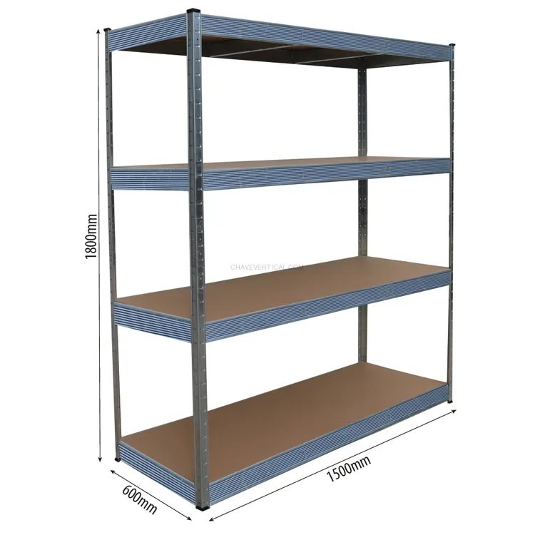 Estante Metálica STILKER 4 Prateleiras 1500x600x1800mm 2000kg