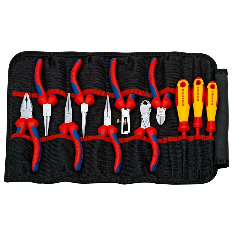 Estojo de Ferramentas KNIPEX para Telecomunicações e Eletrónica 11 Peças 1000V Estojo de Ferramentas KNIPEX para Telecomunicações e Eletrónica 11 Peças 1000V
