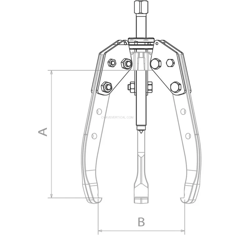 Extrator Auto-Centrante DRAKKAR 3 Garras 17T 500x480mm
