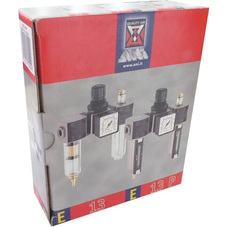Filtro Regulador Lubrificador de Ar ANI 1/4″ 1100L/min com Manómetro