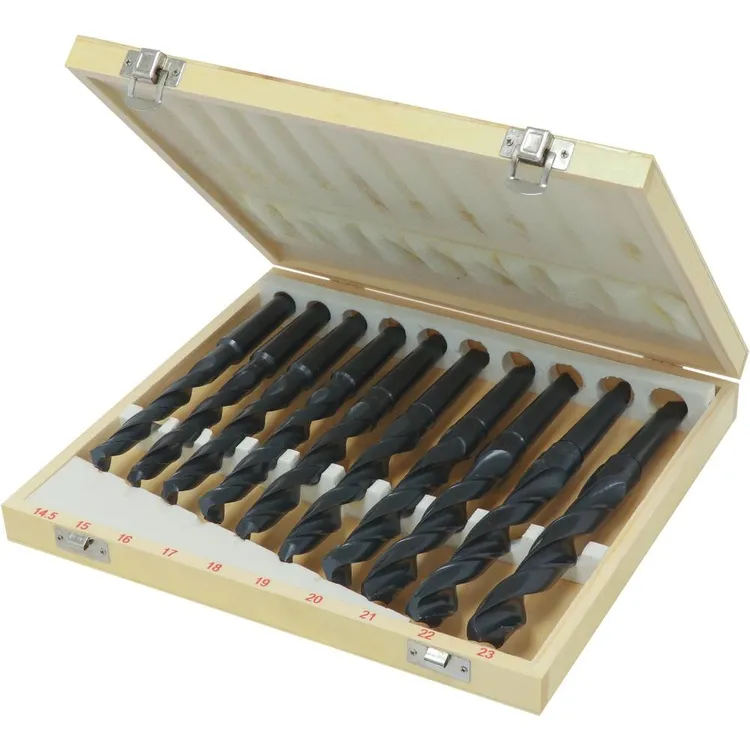 Jogo de 10 Brocas HSS Rectificadas DRAKKAR 14,5 a 23mm Cone Morse CM2 Jogo de 10 Brocas HSS Rectificadas DRAKKAR 14,5 a 23mm Cone Morse CM2