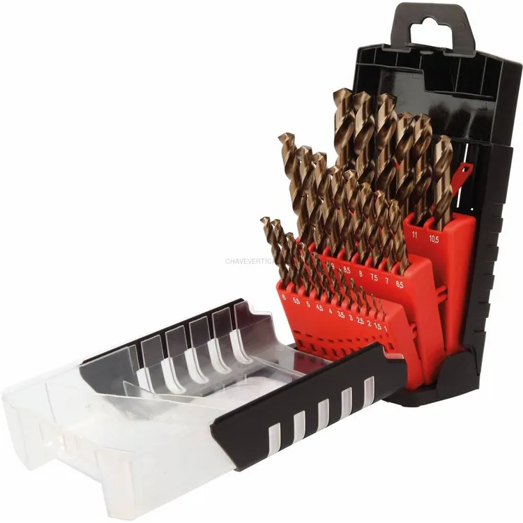 Jogo de 25 Brocas HSS Cobalto DIAGER Ø1-13mm por 0,5mm Jogo de 25 Brocas HSS Cobalto DIAGER Ø1-13mm por 0,5mm