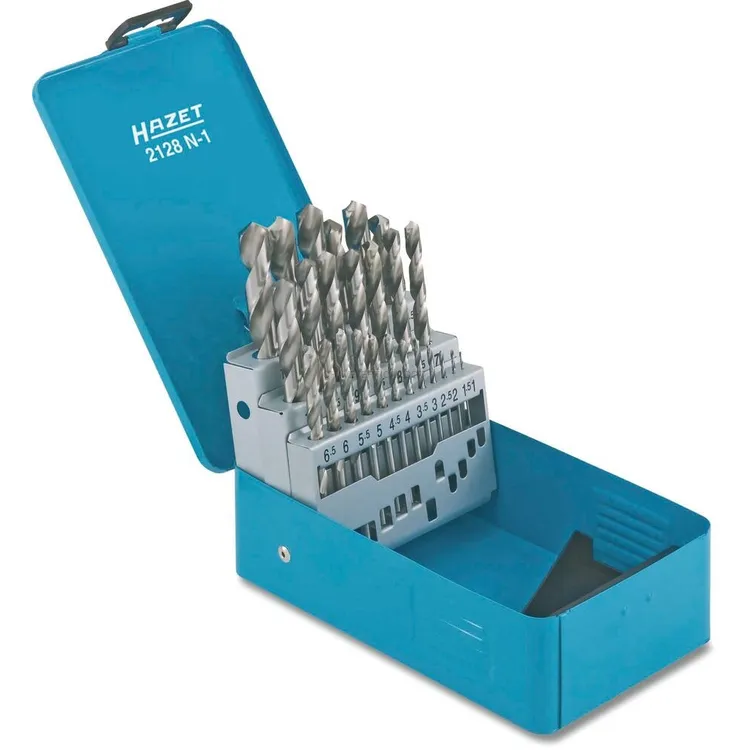 Jogo de Brocas para Metal HAZET HSS 25 Peças 1-13mm Jogo de Brocas para Metal HAZET HSS 25 Peças 1-13mm