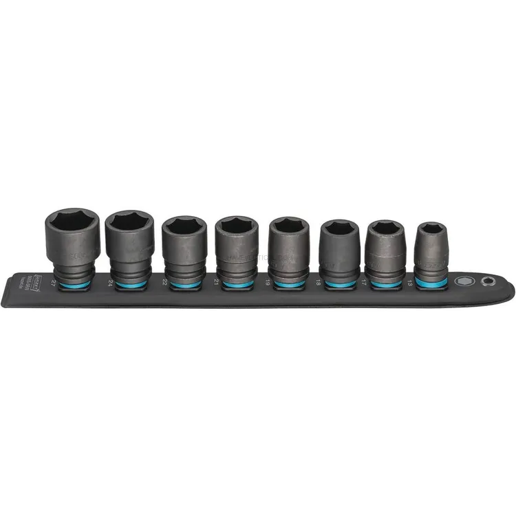 Jogo de Chaves de Caixa de Impacto HAZET 1/2″ 8 Peças