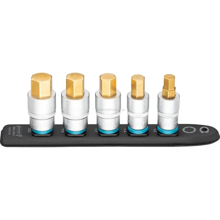 Jogo de Chaves de Caixa Hexagonais HAZET 1/2″ 12-22mm 5 Peças