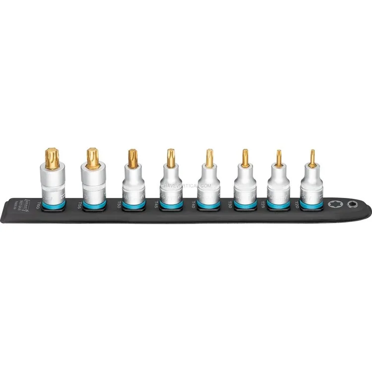 Jogo de Chaves de Caixa Torx HAZET 1/2″ 8 Peças T20-T60 com Suporte Magnético Jogo de Chaves de Caixa Torx HAZET 1/2″ 8 Peças T20-T60 com Suporte Magnético