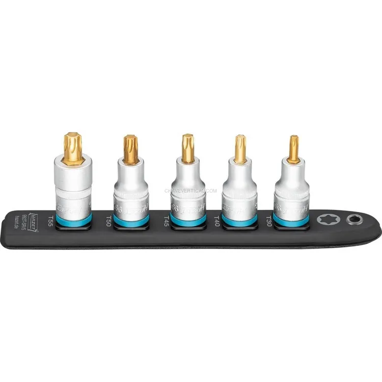 Jogo de Chaves de Caixa Torx HAZET 1/2″ T30-T55 5 Peças Jogo de Chaves de Caixa Torx HAZET 1/2″ T30-T55 5 Peças