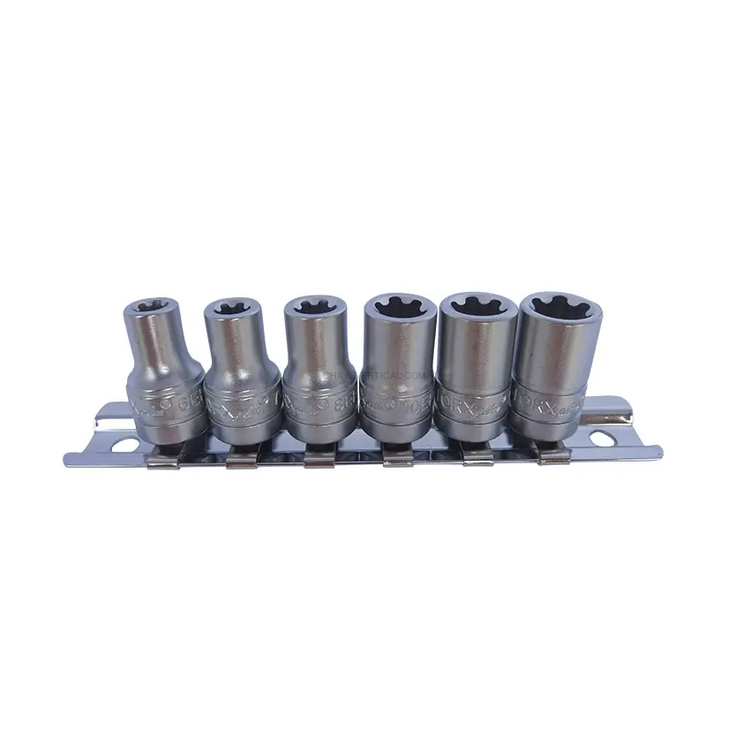 Jogo de Chaves de Caixa TORX Plus TOOLHUB 1/4" 6 Peças Jogo de Chaves de Caixa TORX Plus TOOLHUB 1/4" 6 Peças