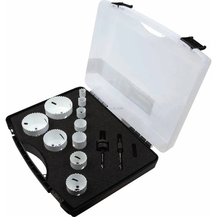 Jogo de Serras Craneanas Bimetal DIAGER 8% Cobalto 19-76mm - 12 Peças Jogo de Serras Craneanas Bimetal DIAGER 8% Cobalto 19-76mm - 12 Peças