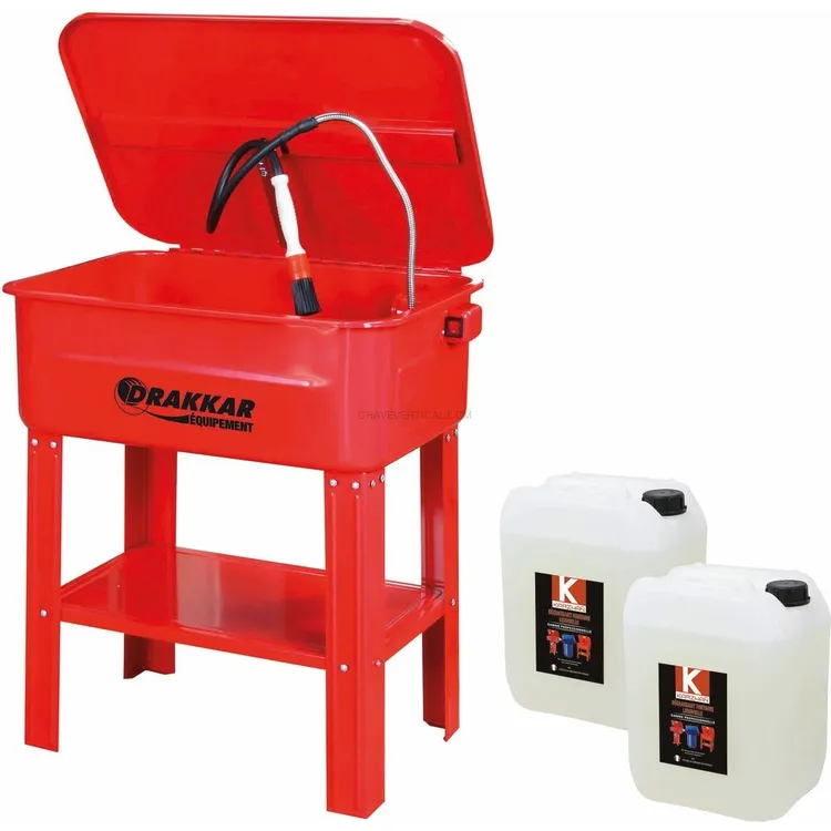 Kit Lava-Peças DRAKKAR 75L 230V com 40L Solvente e Pincel Kit Lava-Peças DRAKKAR 75L 230V com 40L Solvente e Pincel