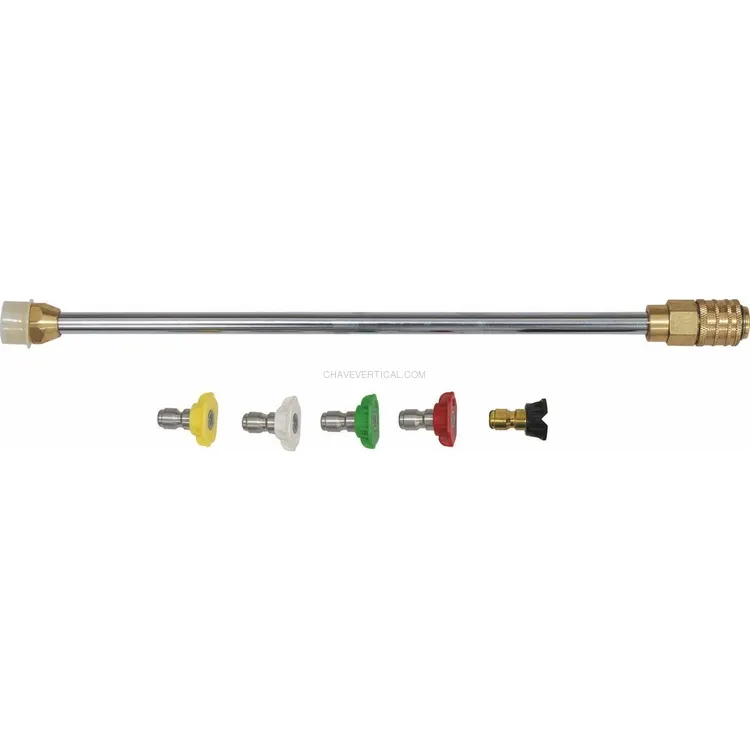 Lança de Alta Pressão SCHNEIDER 410mm 200bar com 5 Bicos Lança de Alta Pressão SCHNEIDER 410mm 200bar com 5 Bicos