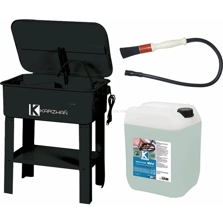 Lava-peças Elétrico de Oficina KARZAN 70L 230V com Detergentes MEKATOP MAX e Pincel Lava-peças Elétrico de Oficina KARZAN 70L 230V com Detergentes MEKATOP MAX e Pincel