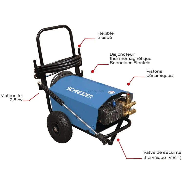 Lavadora de Alta Pressão Água Fria SCHNEIDER 380V 21L/min 150Bar