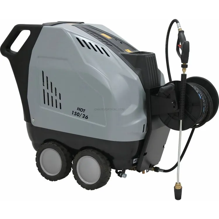Lavadora de Alta Pressão Água Quente SCHNEIDER 380 V 150 bar 26 l/min 20 m com Enrolador Lavadora de Alta Pressão Água Quente SCHNEIDER 380 V 150 bar 26 l/min 20 m com Enrolador