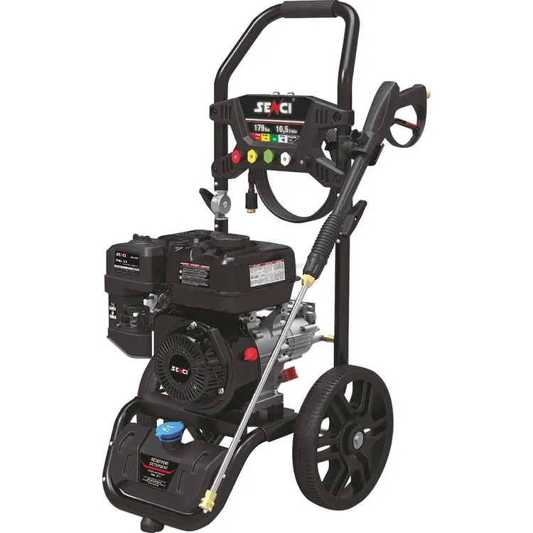 Lavadora de Alta Pressão de Água Fria SENCI Térmica OHV 10 l/min 220 bar com Mangueira 10m Lavadora de Alta Pressão de Água Fria SENCI Térmica OHV 10 l/min 220 bar com Mangueira 10m