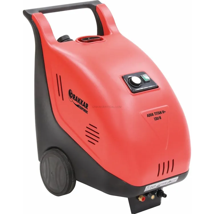 Lavadora de Alta Pressão de Água Quente DRAKKAR 230V 8 l/min 130 bar Total Stop com Mangueira 10m Lavadora de Alta Pressão de Água Quente DRAKKAR 230V 8 l/min 130 bar Total Stop com Mangueira 10m