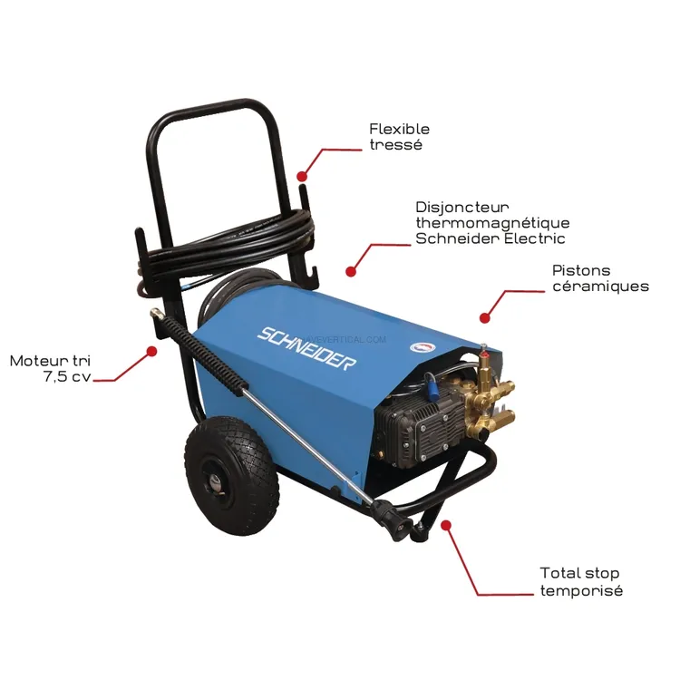 Lavadora de Alta Pressão SCHNEIDER 380V 150bar 21L/min 15m