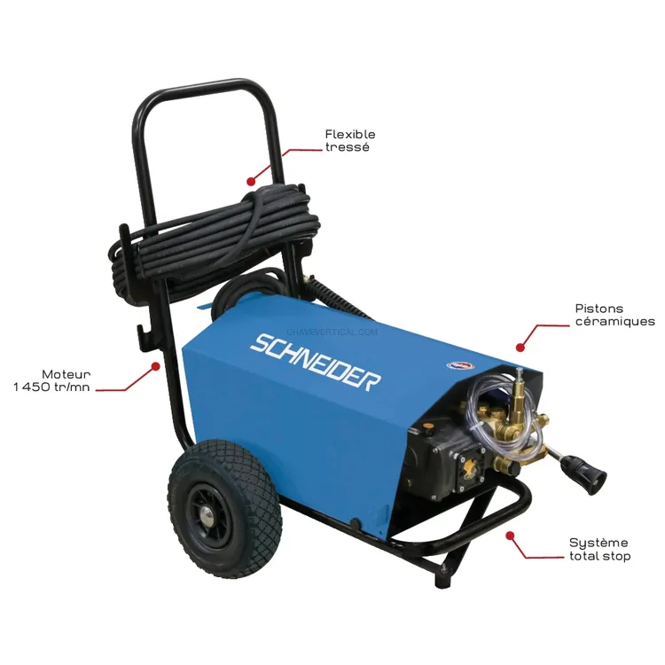 Lavadora de Alta Pressão SCHNEIDER Água Fria 230V 2.2kW 160 Bar