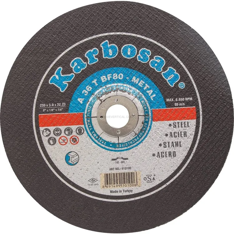 Lote de 25 Discos de Corte Aço 230x3x22mm Lote de 25 Discos de Corte Aço 230x3x22mm