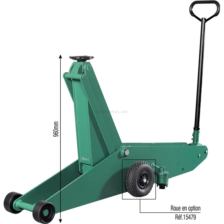 Macaco de Rodas Hidráulico COMPAC 8T com Pedal 180-960mm
