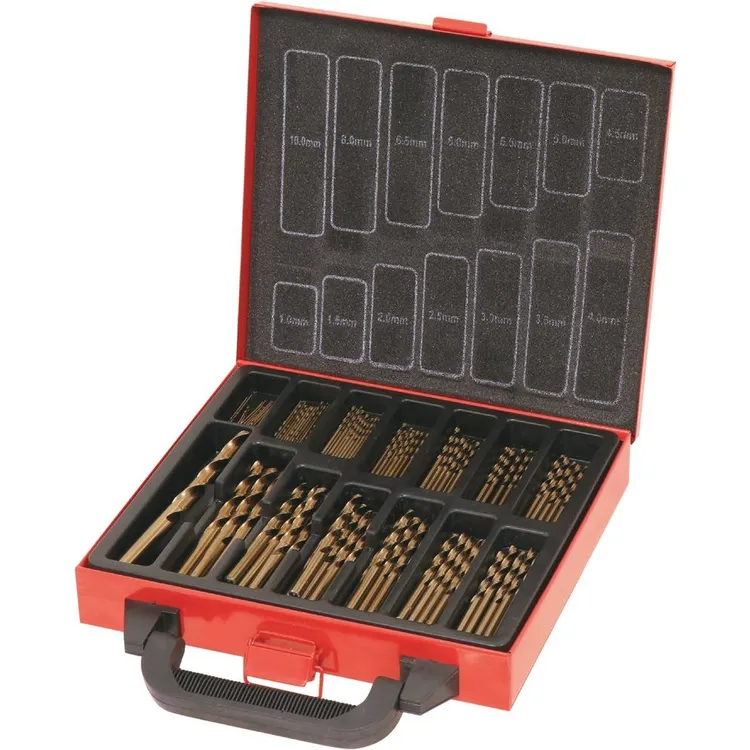 Mala Metálica DRAKKAR com 120 Brocas para Metal HSS 5% Cobalto M35 1-10mm Mala Metálica DRAKKAR com 120 Brocas para Metal HSS 5% Cobalto M35 1-10mm