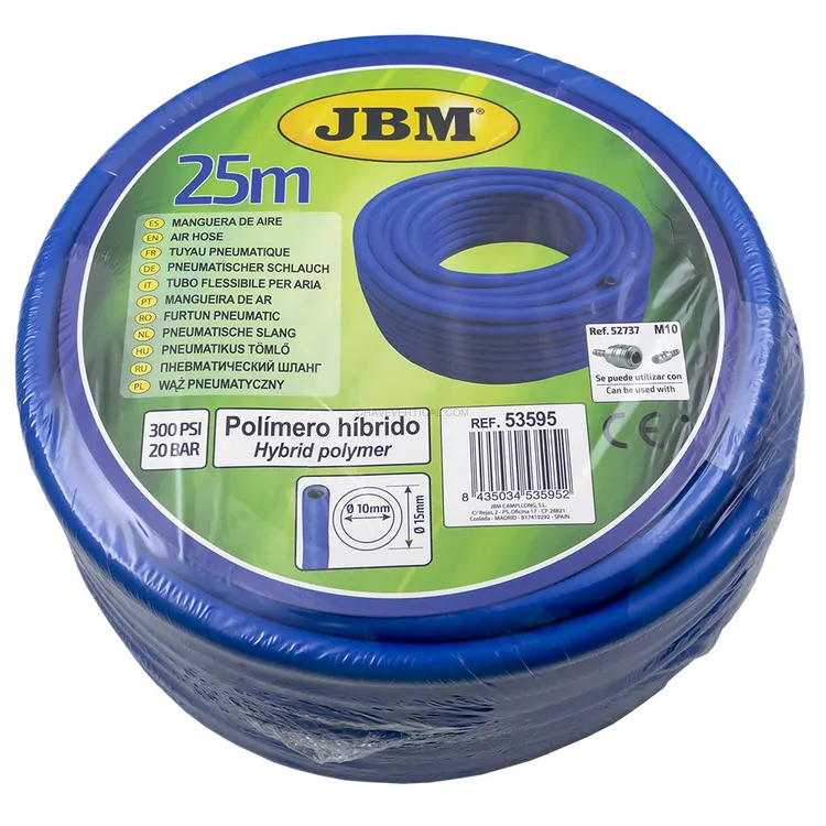 Mangueira de Ar Comprimido JBM 10x15mm 25m 20 Bar