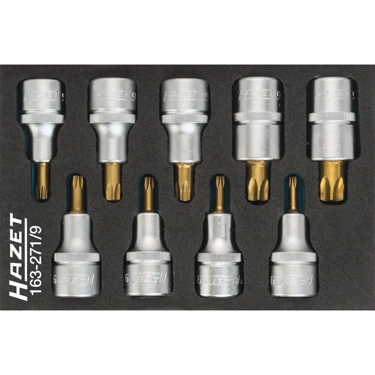 Módulo de Espuma HAZET 9 Chaves de Caixa Torx 172x114mm