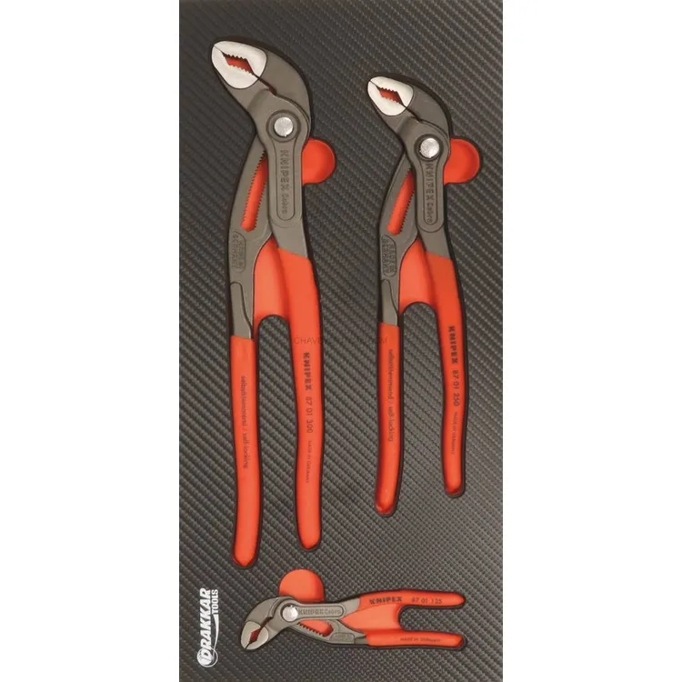 Módulo de Espuma KNIPEX Carbono 3 Alicates Cobra 125-300mm Módulo de Espuma KNIPEX Carbono 3 Alicates Cobra 125-300mm