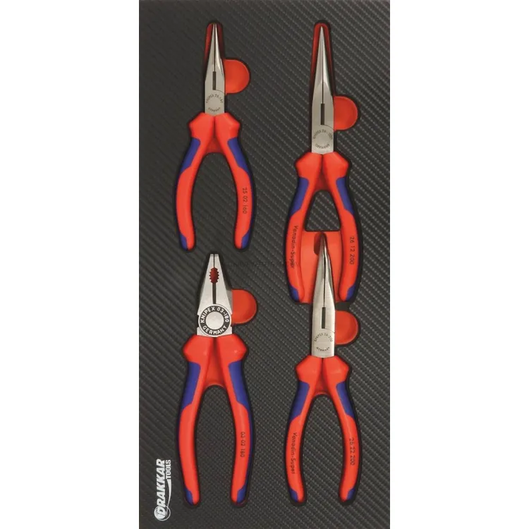 Módulo de Espuma KNIPEX Carbono 4 Alicates 402x189x32mm Módulo de Espuma KNIPEX Carbono 4 Alicates 402x189x32mm