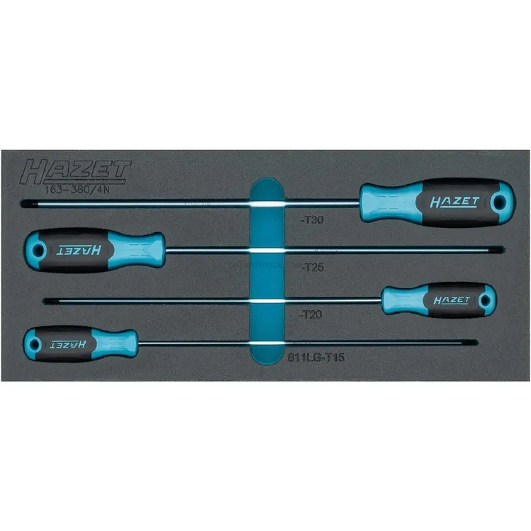 Módulo em Espuma HAZET 4 Chaves Torx 392x172x38mm Módulo em Espuma HAZET 4 Chaves Torx 392x172x38mm