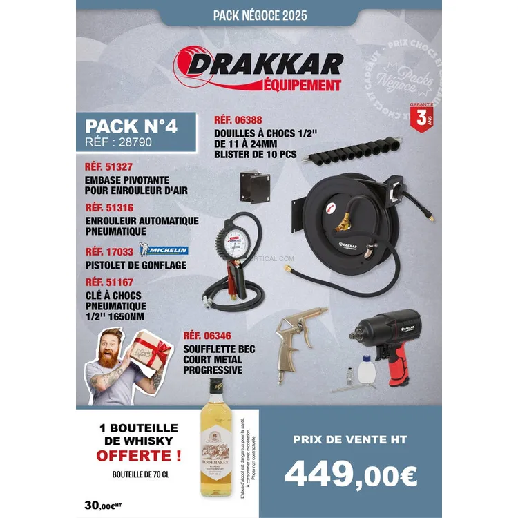 Pack de Ar Comprimido DRAKKAR Enrolador 16m Chave Impacto 1/2″ 1350/1600Nm Pack de Ar Comprimido DRAKKAR Enrolador 16m Chave Impacto 1/2″ 1350/1600Nm
