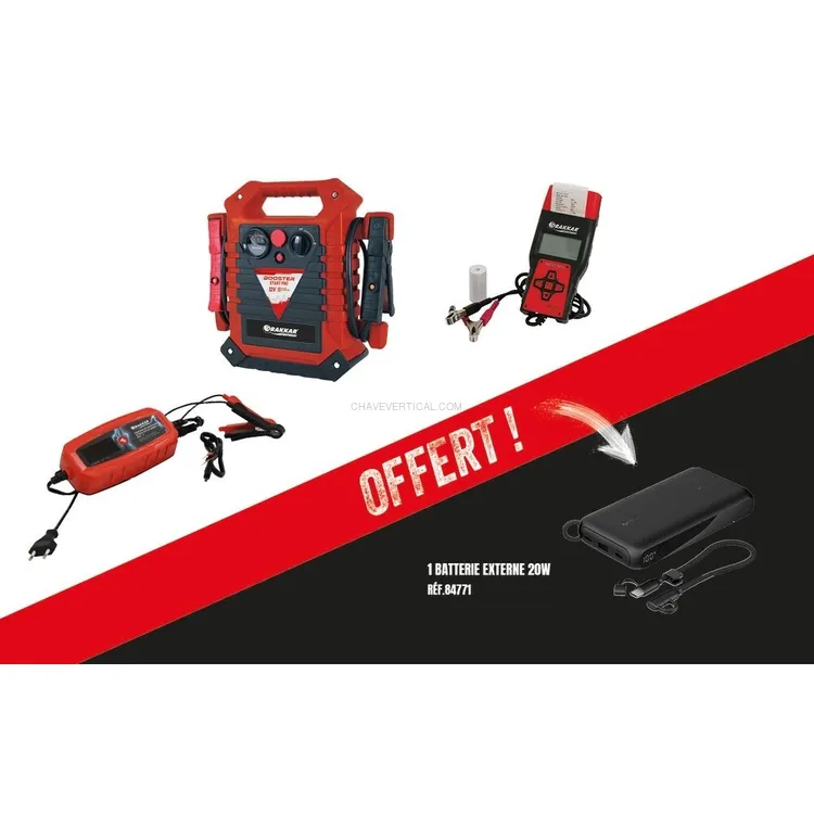 Pack DRAKKAR Carregador, Booster, Testador e Bateria Externa Pack DRAKKAR Carregador, Booster, Testador e Bateria Externa