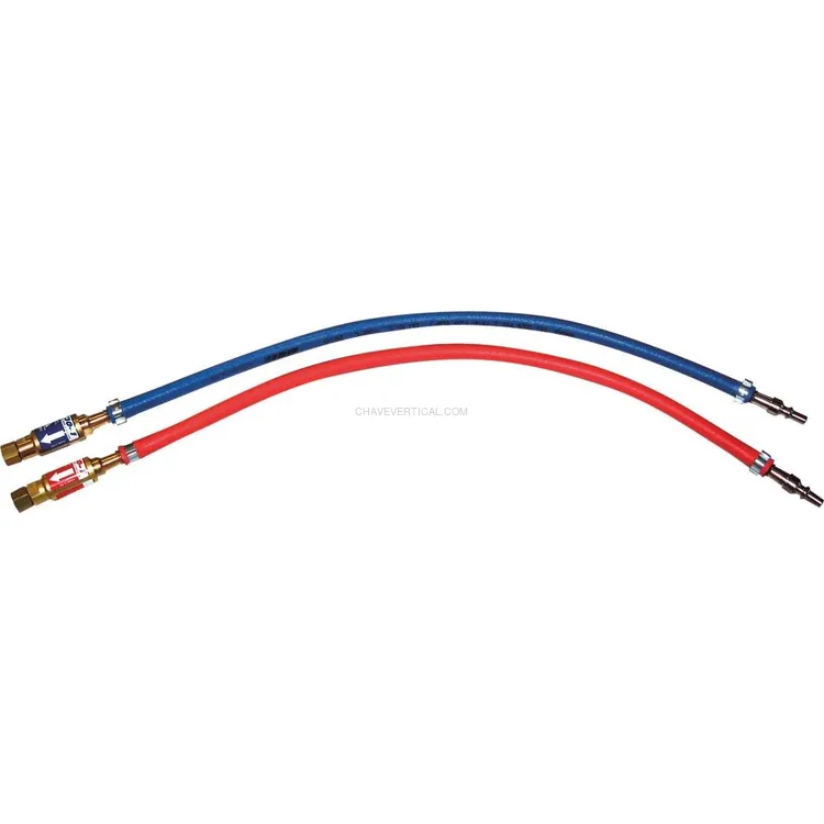 Par de Mangueiras Oxigénio-Acetileno GCE CHARLEDAVE 6,3x12mm 50cm