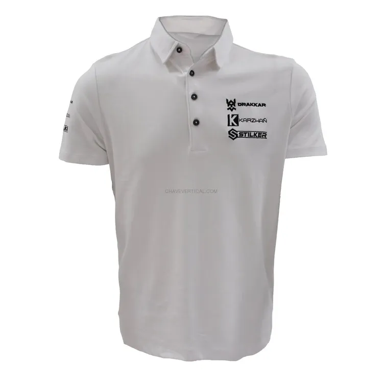 Polo DRAKKAR Branco Tamanho L Homem