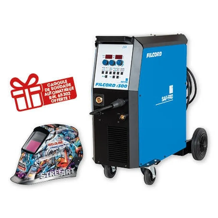 Poste de Soldar Inverter MIG-MAG SAF-FRO FILCORD-I 300 400V com Máscara Automática Poste de Soldar Inverter MIG-MAG SAF-FRO FILCORD-I 300 400V com Máscara Automática