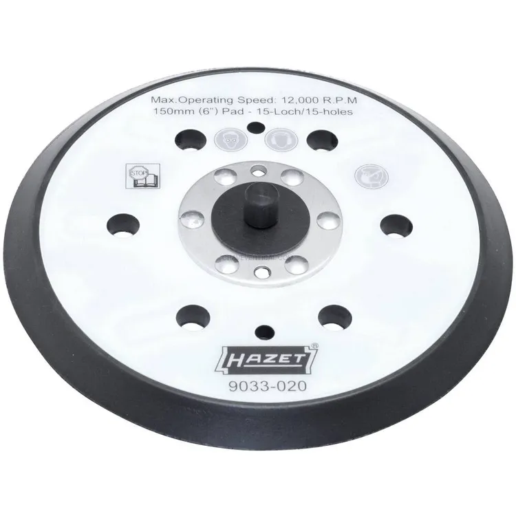 Prato de Lixagem HAZET Ø150mm 15 Furos para 9033-2 Prato de Lixagem HAZET Ø150mm 15 Furos para 9033-2