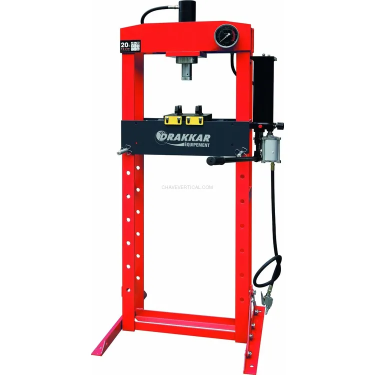 Prensa de Oficina Manual e Pneumática DRAKKAR 20T Prensa de Oficina Manual e Pneumática DRAKKAR 20T