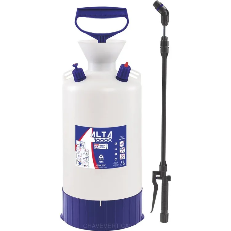 Pulverizador com Lança DIMARTINO Alta Bleu 10 L VITON Pulverizador com Lança DIMARTINO Alta Bleu 10 L VITON