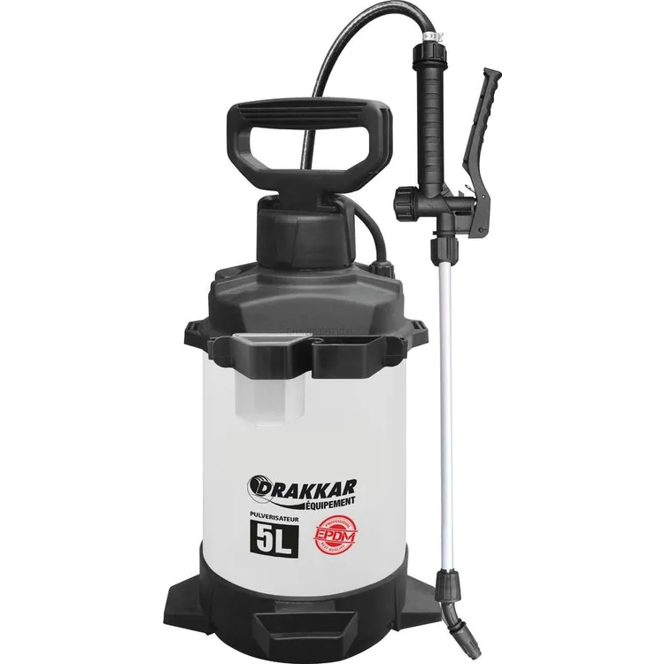 Pulverizador Manual DRAKKAR 5L com Lança de Alumínio EPDM